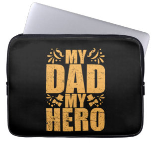 Housse Pour Ordinateur Portable Cadeaux papa Mon père mon héros