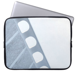Housse Pour Ordinateur Portable Cadre en métal noir et blanc