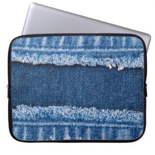 Housse Pour Ordinateur Portable Cadre en tissu à deux tons blanchis