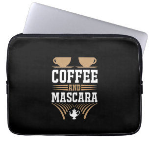 Housse Pour Ordinateur Portable Café Art Café Et Mascara