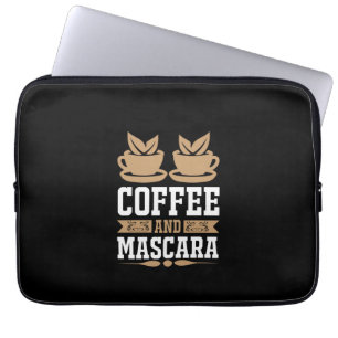 Housse Pour Ordinateur Portable Café Art Café Et Mascara