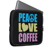 Housse Pour Ordinateur Portable Café d'amour de paix (Devant droit)