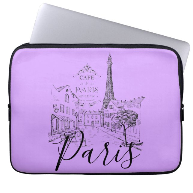 Housse pour ordinateur portable Cafe Paris (Devant)