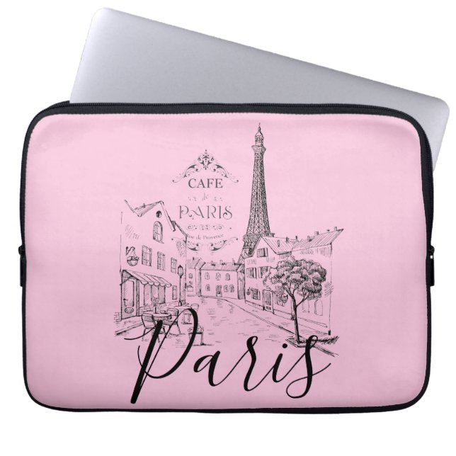 Housse pour ordinateur portable Cafe Paris (Devant)