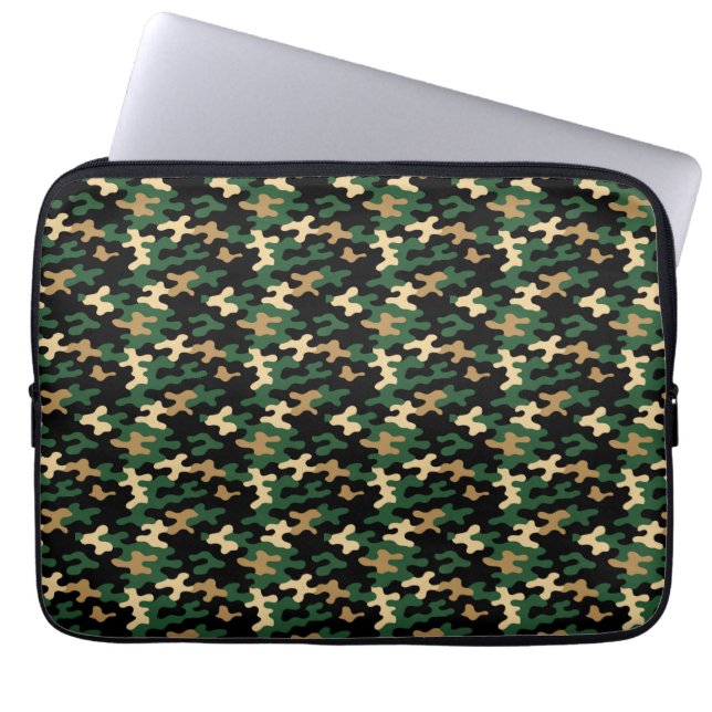 Housse Pour Ordinateur Portable Camo Vert (Devant)