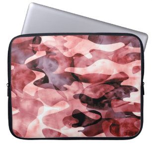 Housse Pour Ordinateur Portable camouflage d'aquarelle Abstraite : teinture à crav