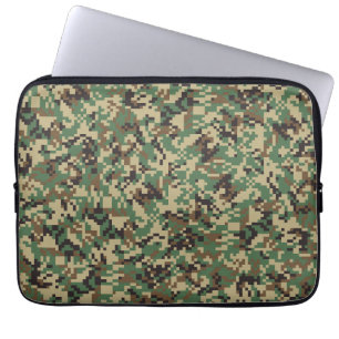Housse Pour Ordinateur Portable Camouflage de Digitals de région boisée