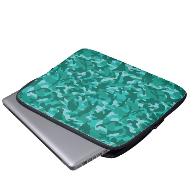 Housse Pour Ordinateur Portable Camouflage Persan Bleu (Devant bas)
