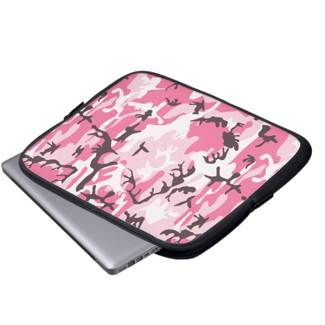 Housse Pour Ordinateur Portable Camouflage rose (Devant bas)
