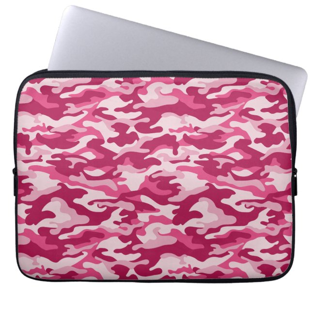 Housse Pour Ordinateur Portable Camouflage rose (Devant)