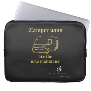 Housse Pour Ordinateur Portable Camper Vans Nouveaux Manoirs Or