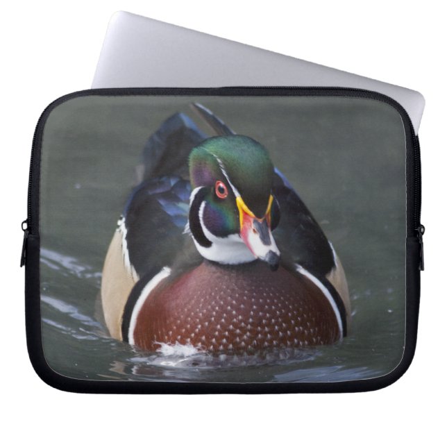 Housse pour ordinateur portable Canard branchu amé (Devant)