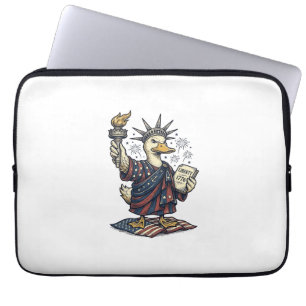 Housse Pour Ordinateur Portable Canard patriotique 4 juillet T-Shirt vintage Desig