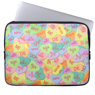 Housse Pour Ordinateur Portable Candy Hearts Motif - SFW