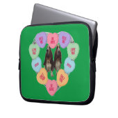 Housse pour ordinateur portable Candy Love Hearts (devant gauche)