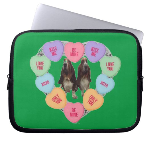 Housse pour ordinateur portable Candy Love Hearts (Devant)