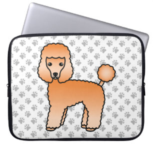Housse Pour Ordinateur Portable Caniche jouet abricot Chien de dessin animé mignon