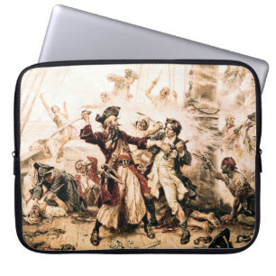 Housse Pour Ordinateur Portable Capturez, pirate Barbe Noire, La Revanche de la Re