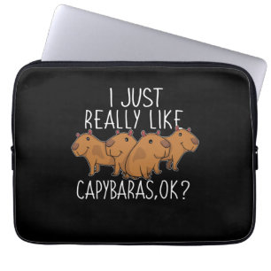 Housse Pour Ordinateur Portable Capybara Cadeaux Enfants Femmes Cute Capybara