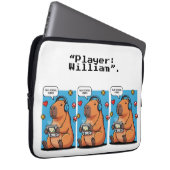Housse Pour Ordinateur Portable Capybara Old School Gamer Laptop Sleeve (Devant droit)