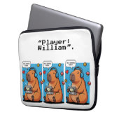 Housse Pour Ordinateur Portable Capybara Old School Gamer Laptop Sleeve (devant gauche)