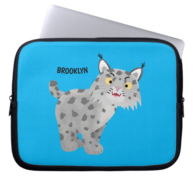 Housse Pour Ordinateur Portable Caricature de lynx de lynx de lynx (Devant)