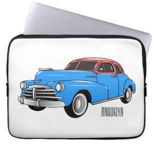 Housse Pour Ordinateur Portable Caricature de voiture classique 1948