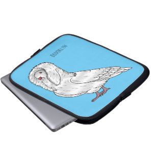 Housse Pour Ordinateur Portable Caricature d'oiseau pigeon Jacobin