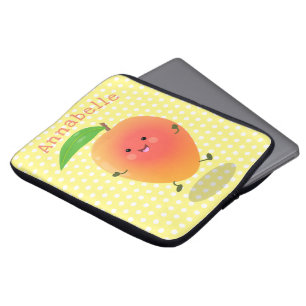 Housse Pour Ordinateur Portable Caricature jaune mangue mignonne