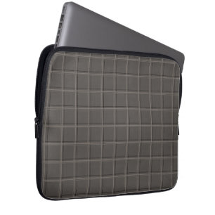 Housse Pour Ordinateur Portable Carreaux de luxe à motif écossais au charbon de bo