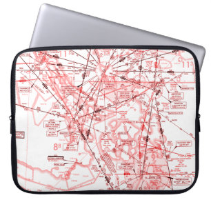 Housse Pour Ordinateur Portable Carte aérienne