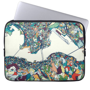 Housse Pour Ordinateur Portable Carte de Hong Kong, Chine
