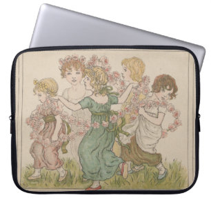 Housse Pour Ordinateur Portable Carte de la Saint-Valentin antique, Kate Greenway,