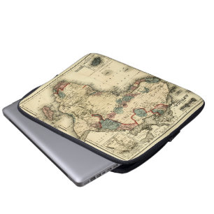 Housse Pour Ordinateur Portable Carte de Viintage 1874 de copie africaine antique