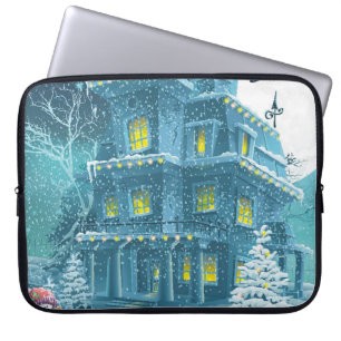 Housse Pour Ordinateur Portable Carte de voeux Noël et Nouvel An avec l'image
