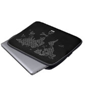 Housse Pour Ordinateur Portable Carte du monde (Devant bas)