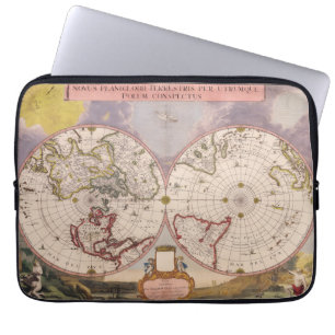 Housse Pour Ordinateur Portable Carte du monde antique
