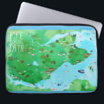 Housse Pour Ordinateur Portable Carte illustrée de Fife Coastal Path Scotland<br><div class="desc">Découvrez cette carte illustrée cool du Chemin côtier de Fife en Écosse. Vous pouvez marcher sur ce merveilleux sentier qui s'arrête à travers les villes et qui traverse la campagne verdoyante. Arrêtez-vous en chemin pour voir passer les bateaux ou voir l'un des nombreux arc-en-ciel. Avez-vous emprunté ce chemin ? N'oubliez...</div>