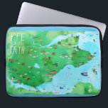 Housse Pour Ordinateur Portable Carte illustrée de Fife Coastal Path Scotland<br><div class="desc">Découvrez cette carte illustrée cool du Chemin côtier de Fife en Écosse. Vous pouvez marcher sur ce merveilleux sentier qui s'arrête à travers les villes et qui traverse la campagne verdoyante. Arrêtez-vous en chemin pour voir passer les bateaux ou voir l'un des nombreux arc-en-ciel. Avez-vous emprunté ce chemin ? N'oubliez...</div>