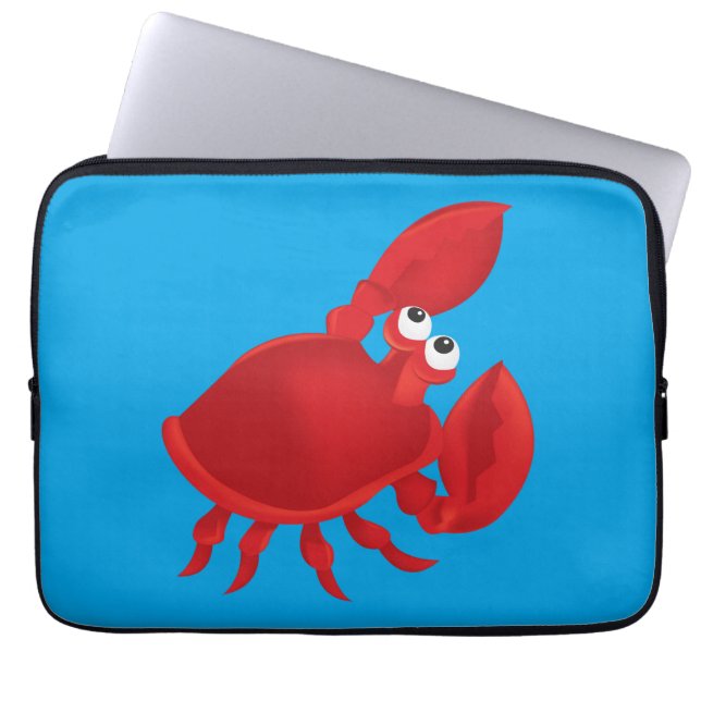 Housse Pour Ordinateur Portable Cartoon crab (Devant)