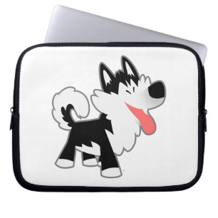 Housse Pour Ordinateur Portable Cartoon mignon Sibérien Husky Coque d'ordinateur p