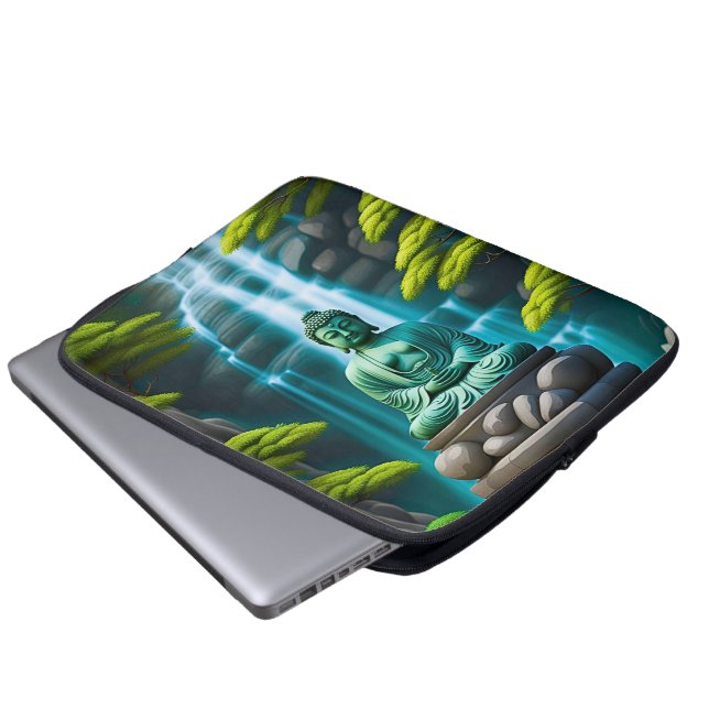 Housse Pour Ordinateur Portable Cascade Bouddha (Devant bas)