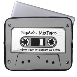 Housse Pour Ordinateur Portable Cassette audio Grey