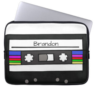 Housse Pour Ordinateur Portable "Cassette Rétro"