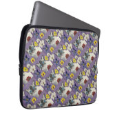 Housse Pour Ordinateur Portable Cat and flowers Laptop Sleeve 13" (Devant droit)