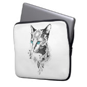 Housse Pour Ordinateur Portable Cat Animaux Animaux Animaux Illustration Art tatou (devant gauche)