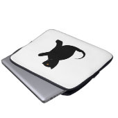 Housse Pour Ordinateur Portable Cat dit bonjour (Devant bas)