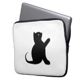Housse Pour Ordinateur Portable Cat dit bonjour (devant gauche)