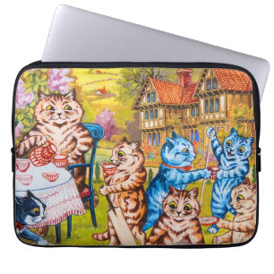Housse Pour Ordinateur Portable Cat Garden Party