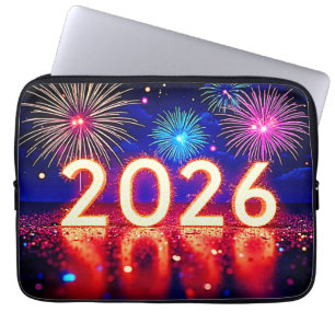Housse Pour Ordinateur Portable Célébrez 2026 : Conception d'étincelle d'avenir br